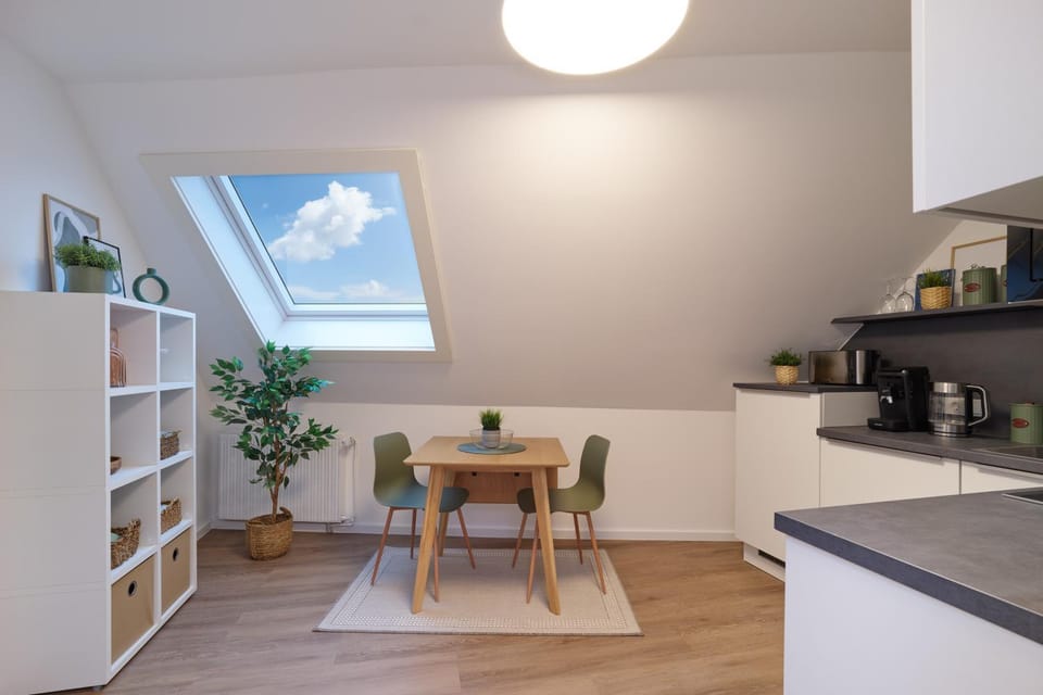 Kitchen or kitchenette, Dining area, stove