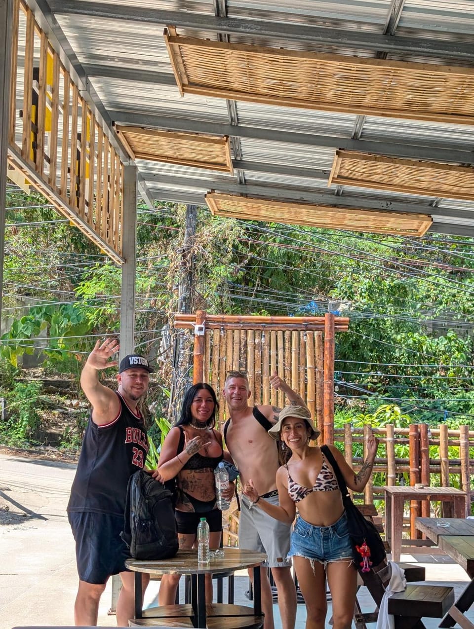 Patio, People, group of guests