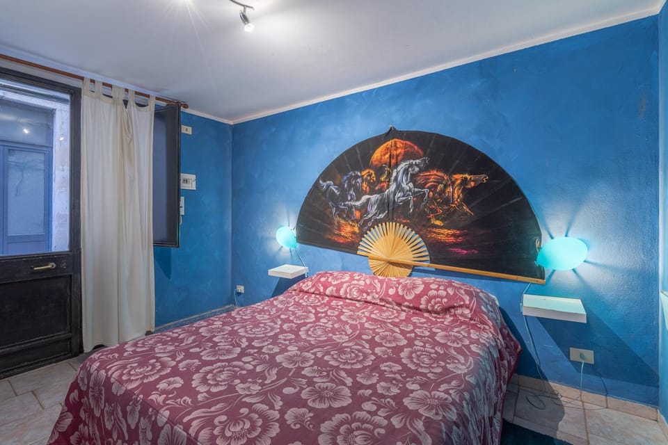 Property building, Living room, Bedroom