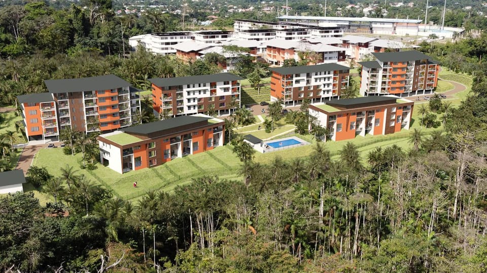 Property building, Bird's eye view, Pool view