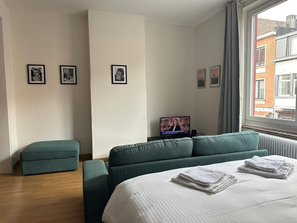 Bed, Living room, Decorative detail, Pets, cot, flat iron, heating, internet, microwave, toaster, wardrobe