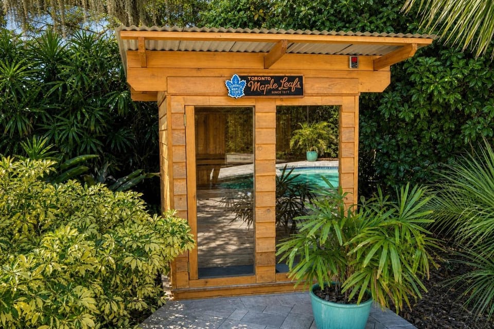 Sauna, Garden view