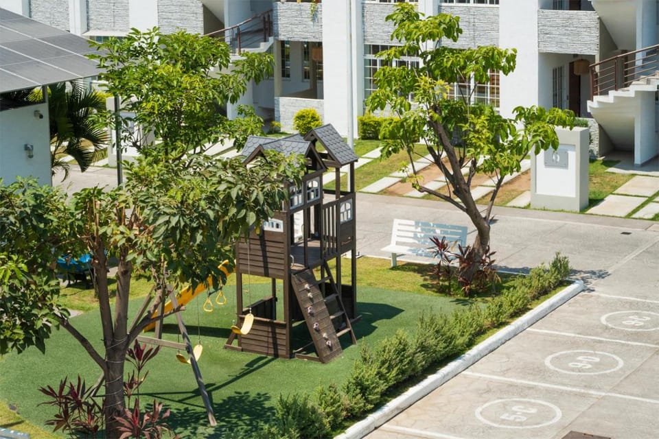 Property building, Off site, Natural landscape, Children play ground, Garden