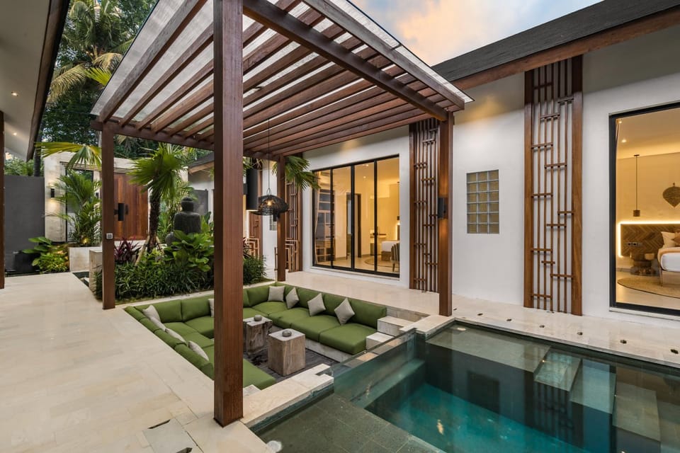 Property building, Seating area, Pool view, Swimming pool, sunbed
