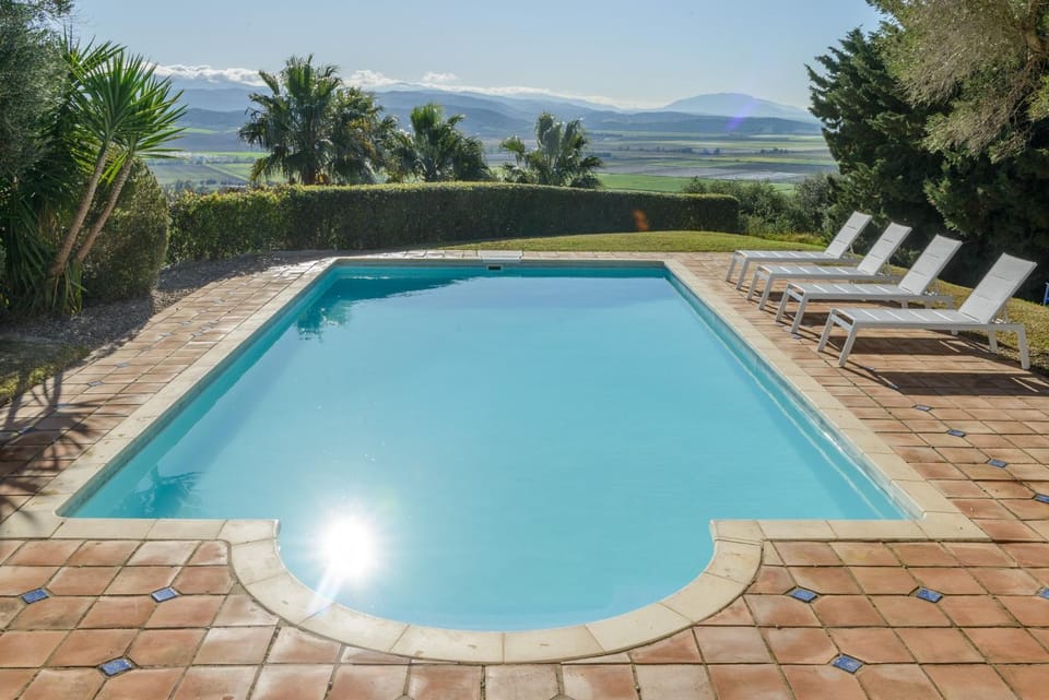 Property building, Living room, Swimming pool