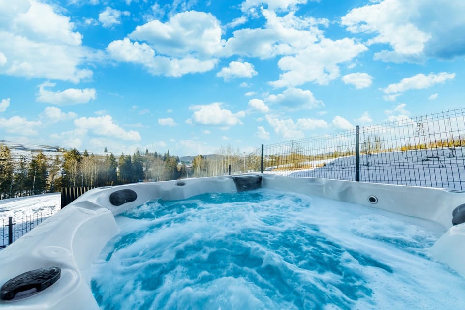 Day, Natural landscape, Winter, Hot Tub