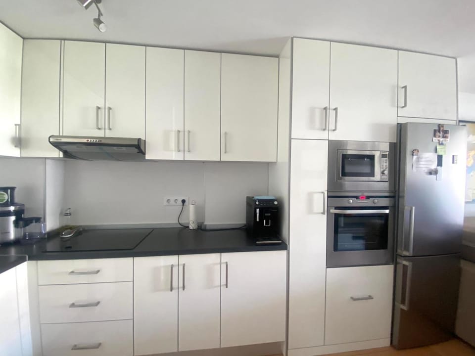 Kitchen or kitchenette, oven, stove