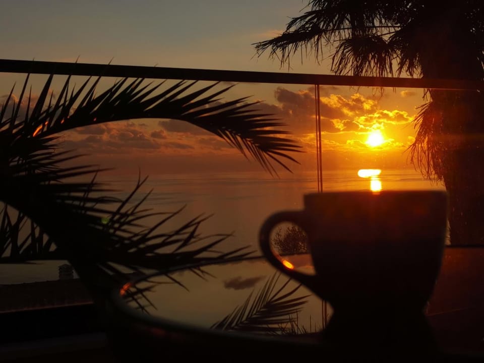 Natural landscape, Sea view, Sunset