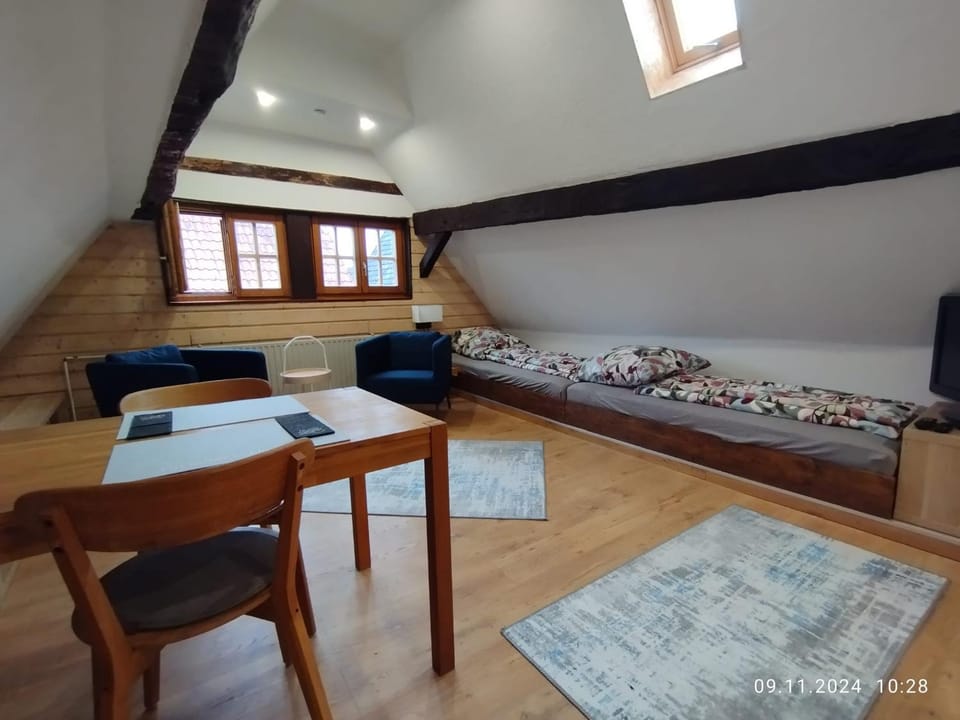 Bed, Living room, Photo of the whole room, Seating area, Dining area, Bedroom