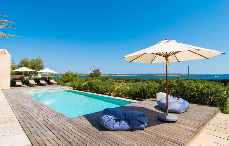 Property building, Living room, Swimming pool