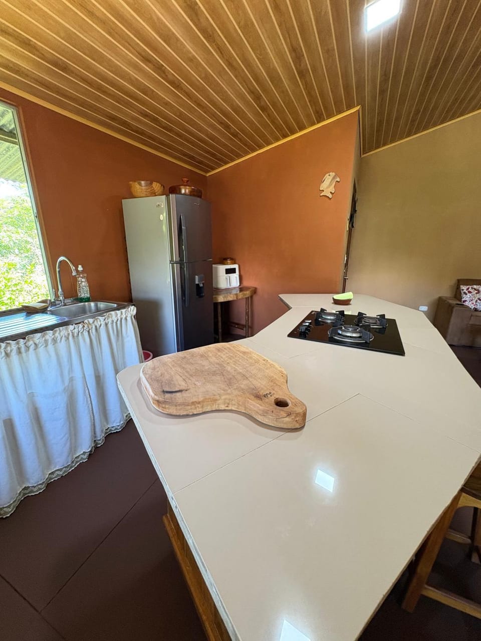 Kitchen or kitchenette, Photo of the whole room, minibar, oven