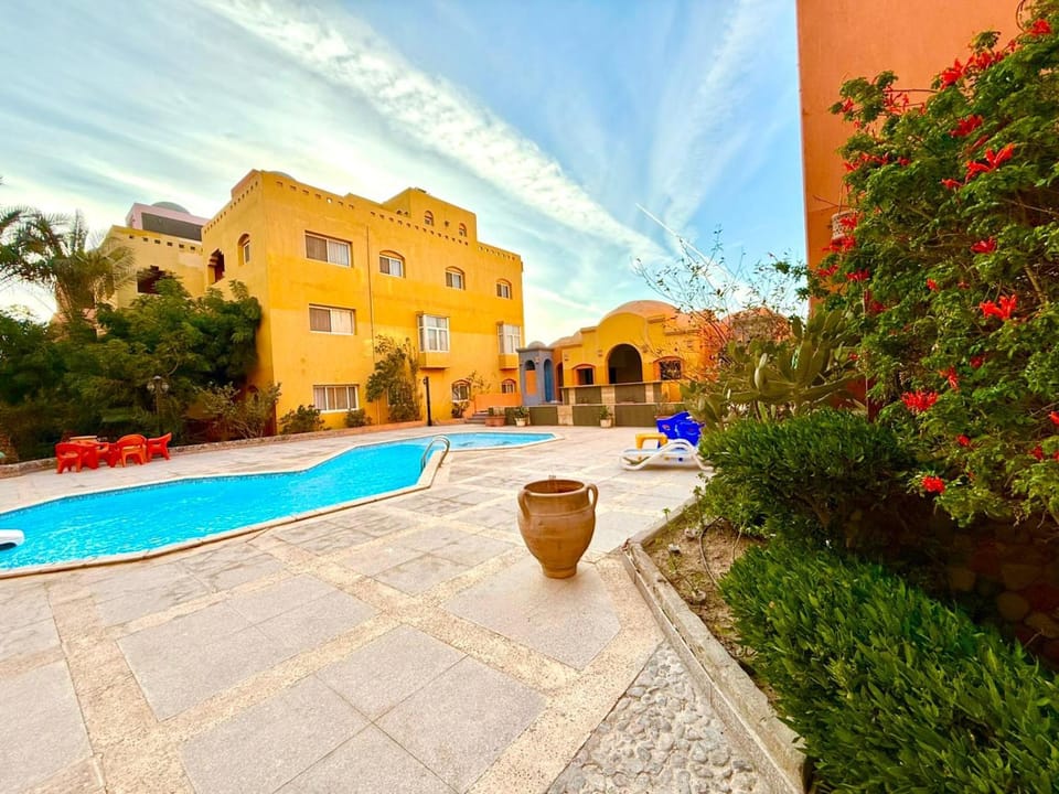 Property building, Day, Garden, Garden view, Pool view, Swimming pool, sunbed