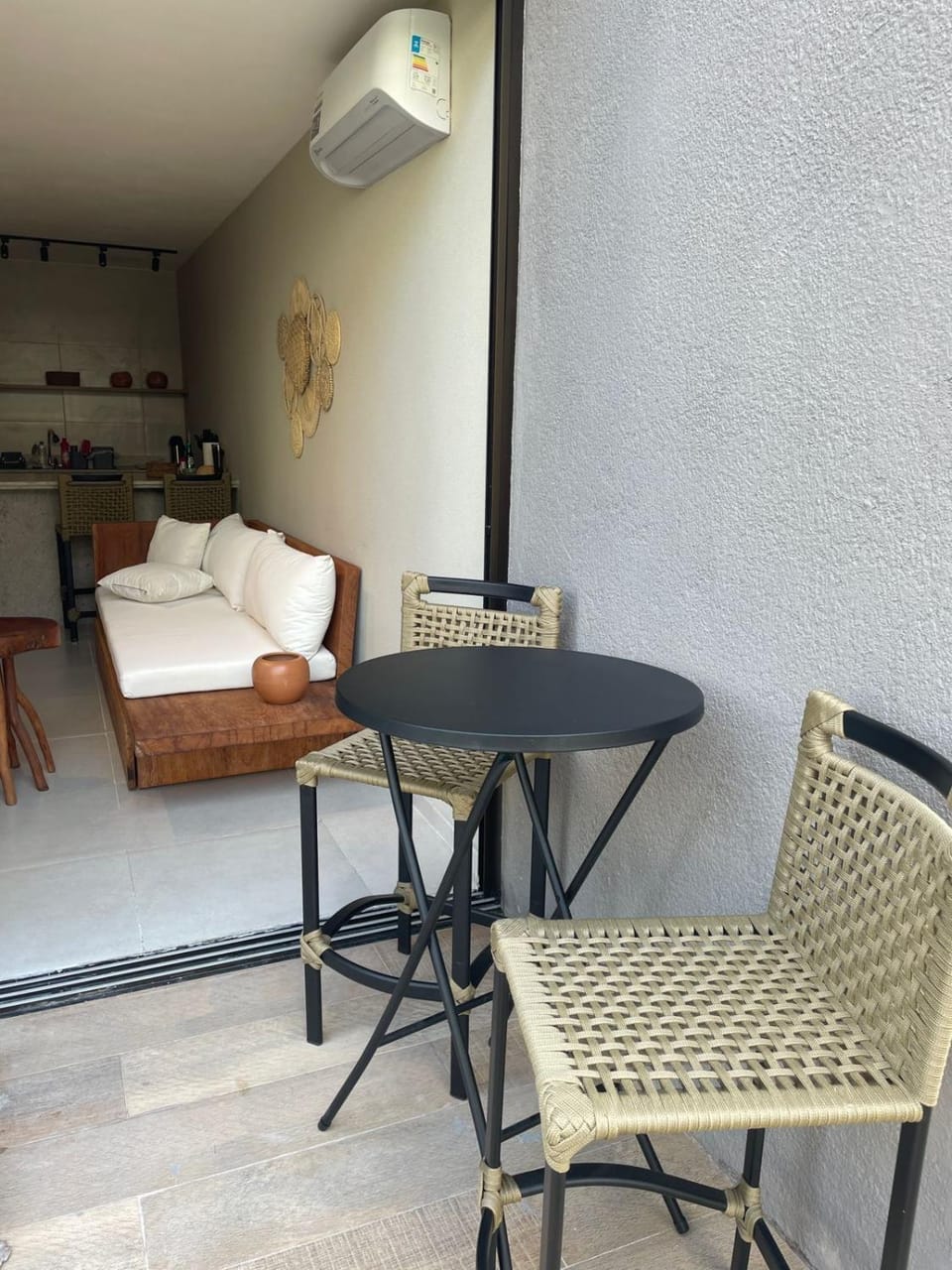 Living room, Photo of the whole room, Seating area, Dining area, air conditioner