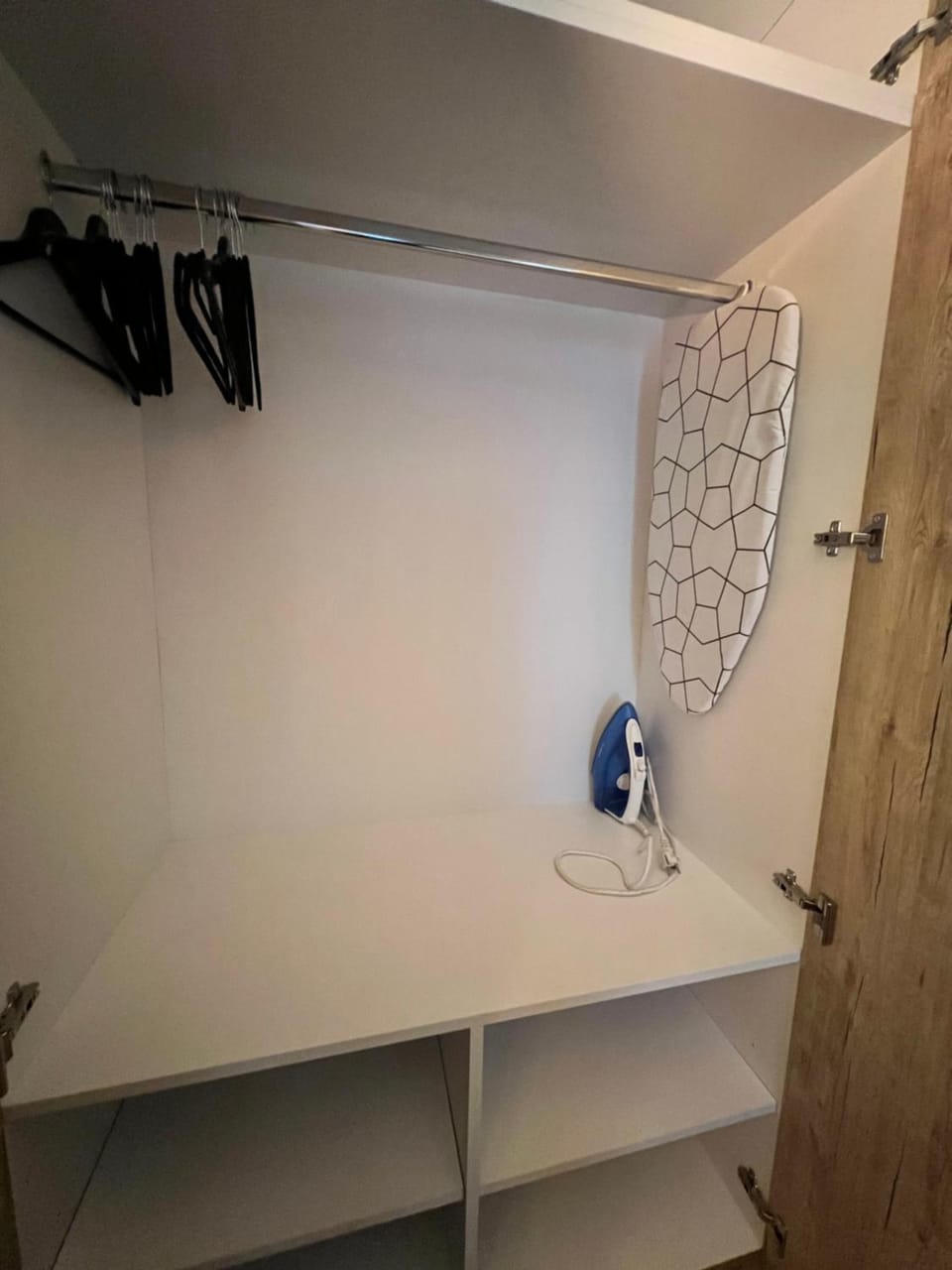 flat iron, wardrobe