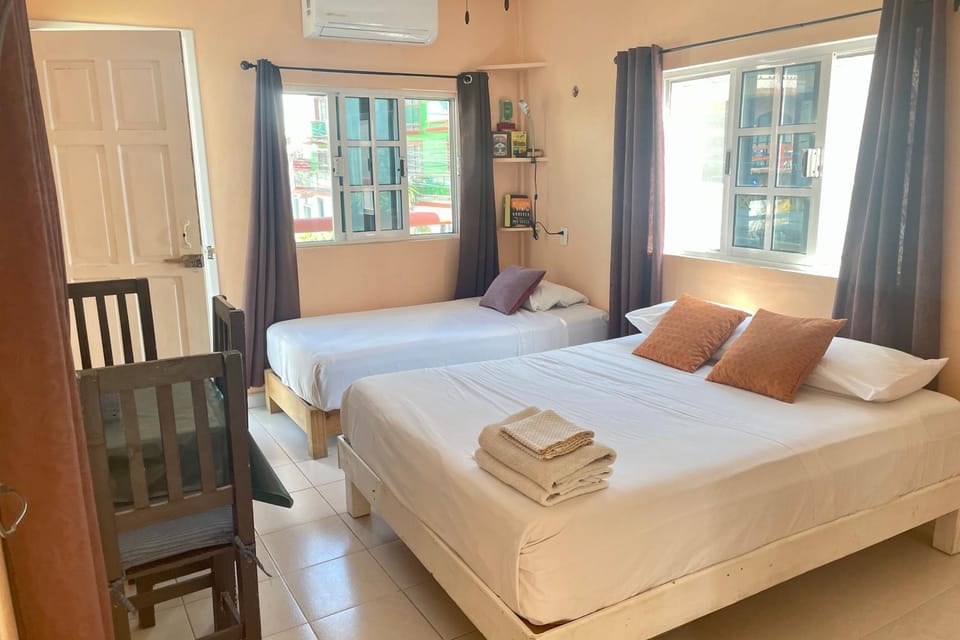 Central Studio with Balcony & Kitchen Apartment in Isla Mujeres