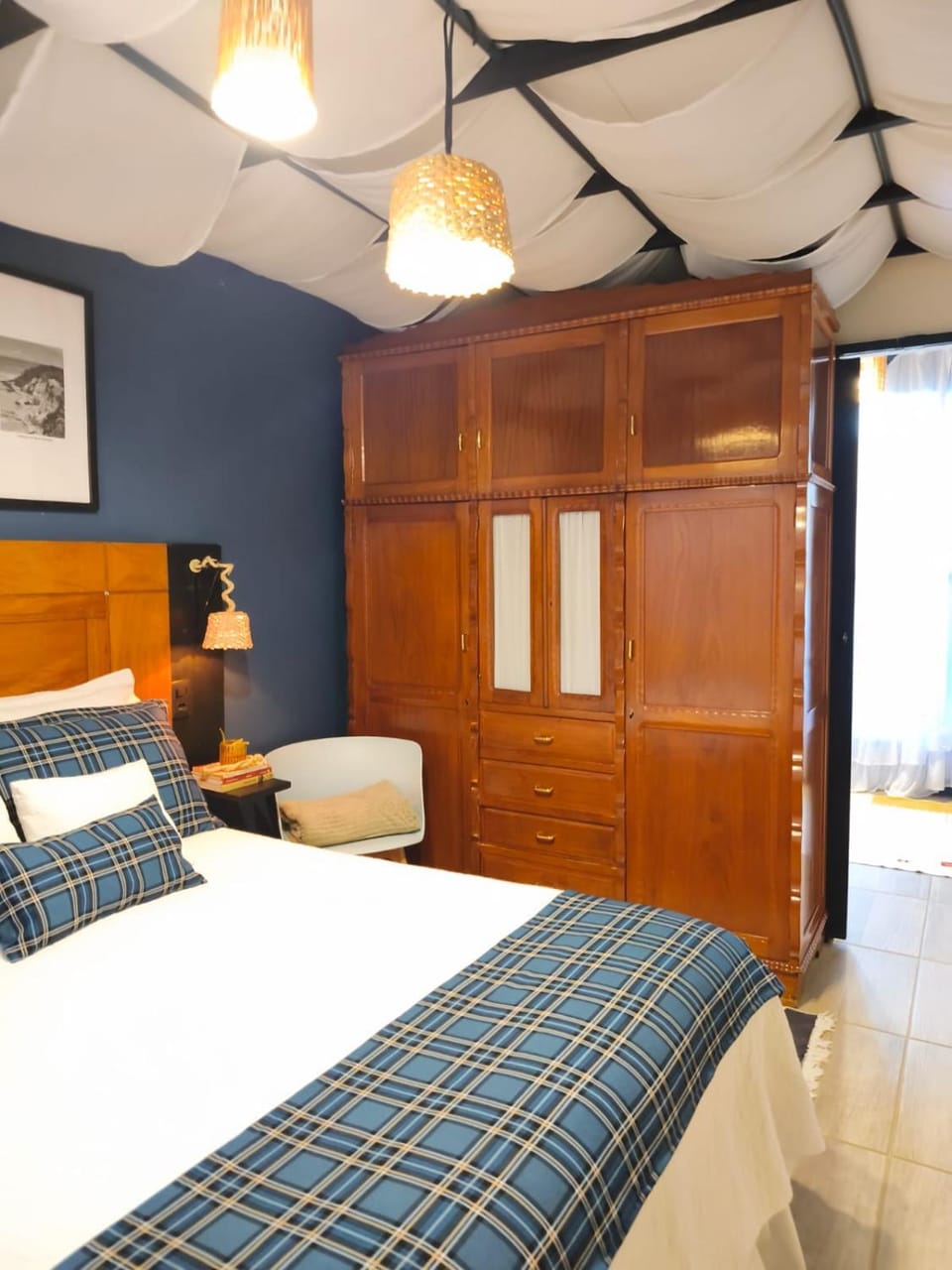 Bed, Photo of the whole room, Bedroom, wardrobe