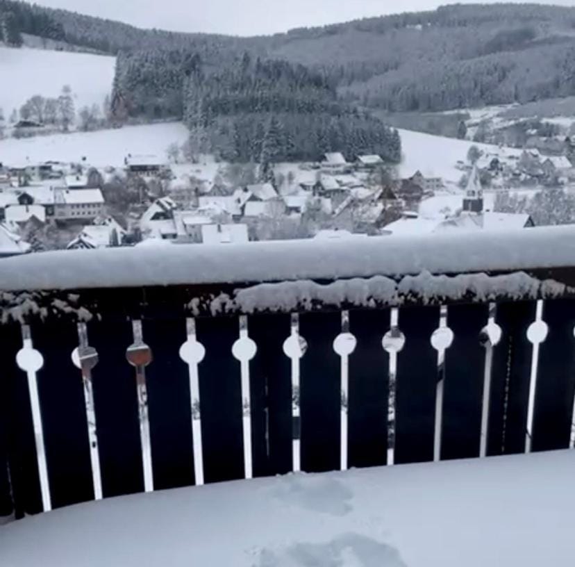 Winter, Balcony/Terrace, Mountain view