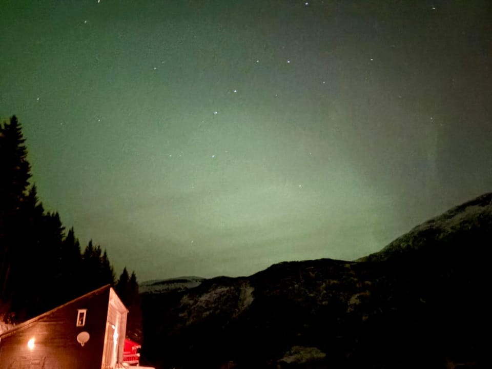 Night, Natural landscape, Mountain view