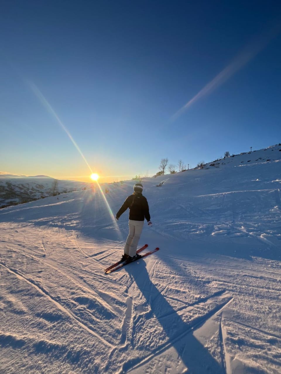 Day, Natural landscape, Winter, Skiing, Sunset
