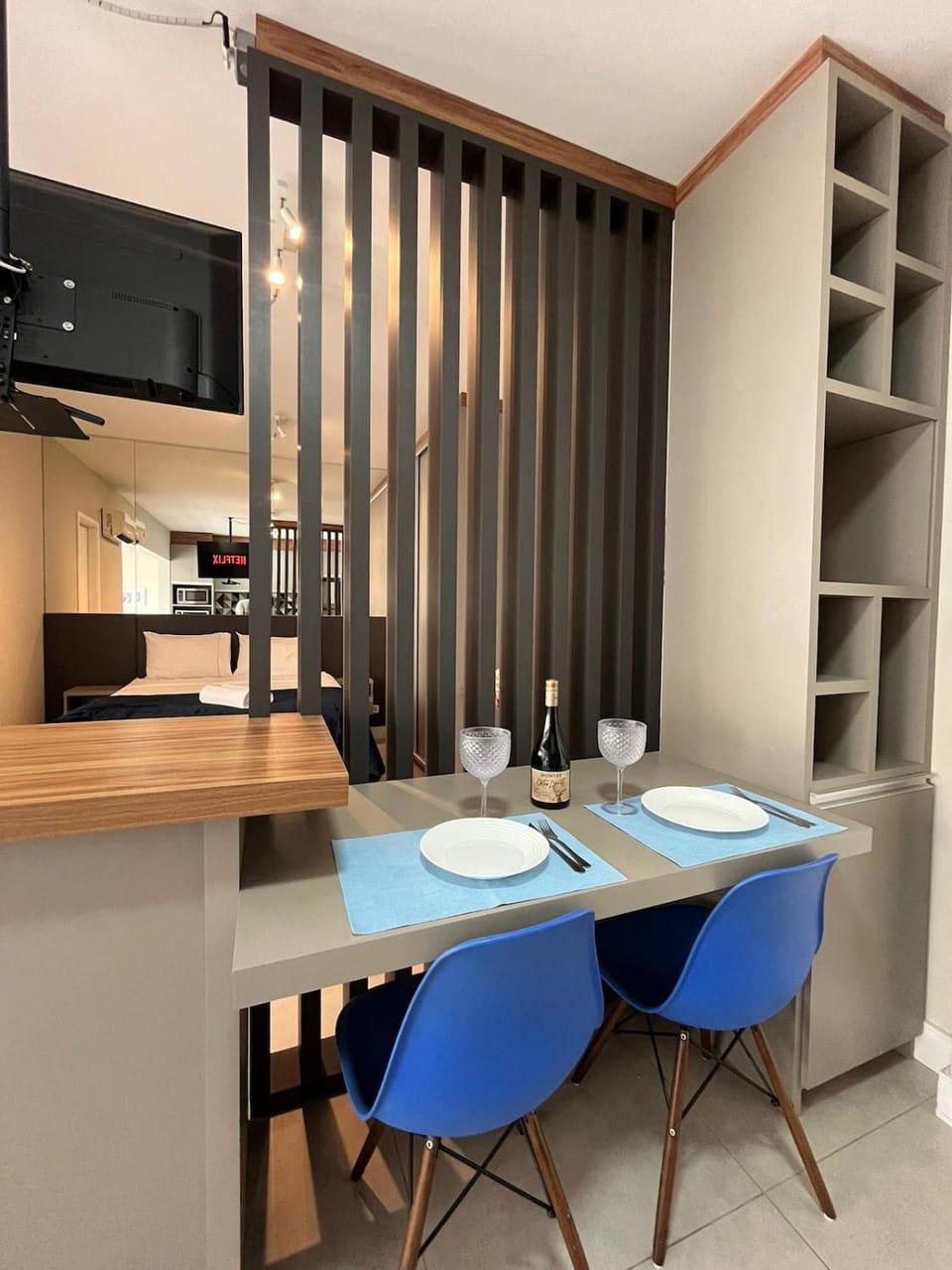 Moderno Studio Line Up - Vaga e AC | Delfhy Apartment in Sao Paulo City