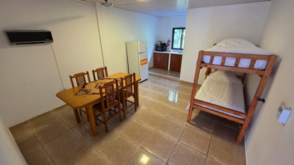 Kitchen or kitchenette, Photo of the whole room, Dining area, bunk bed, heating