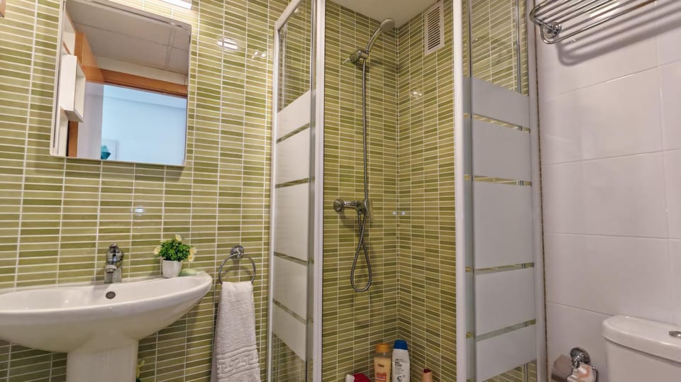 Shower, Toilet, towels