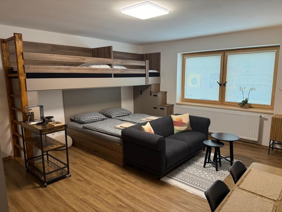Living room, Seating area, Bedroom