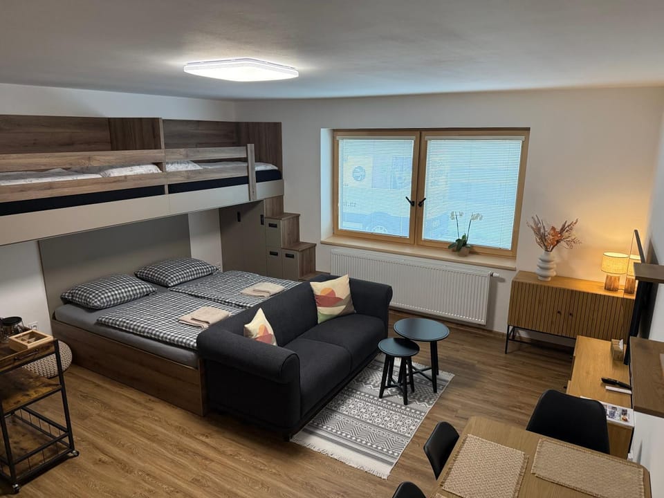 Living room, Seating area, Bedroom