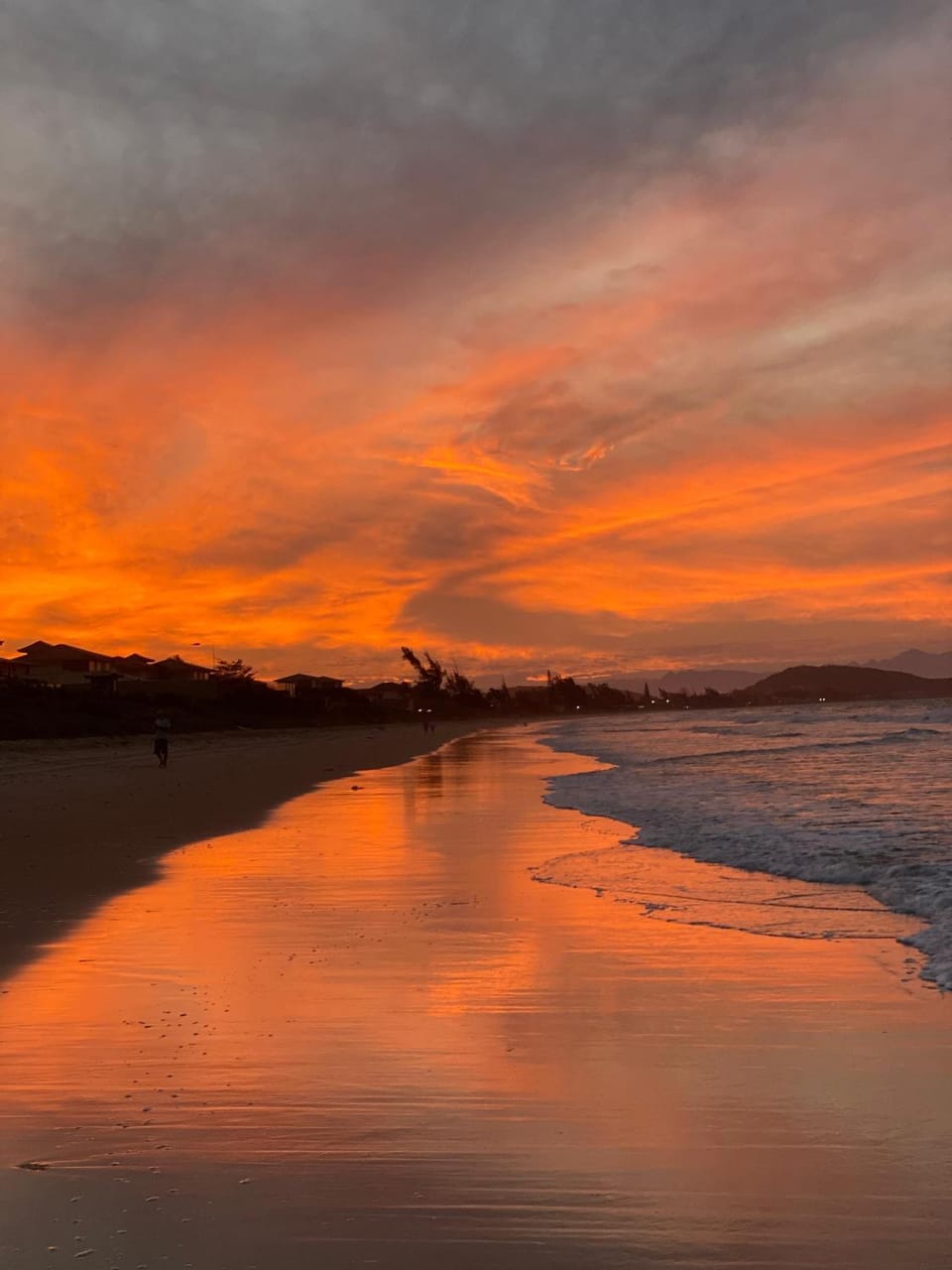 Natural landscape, Beach, Sunset
