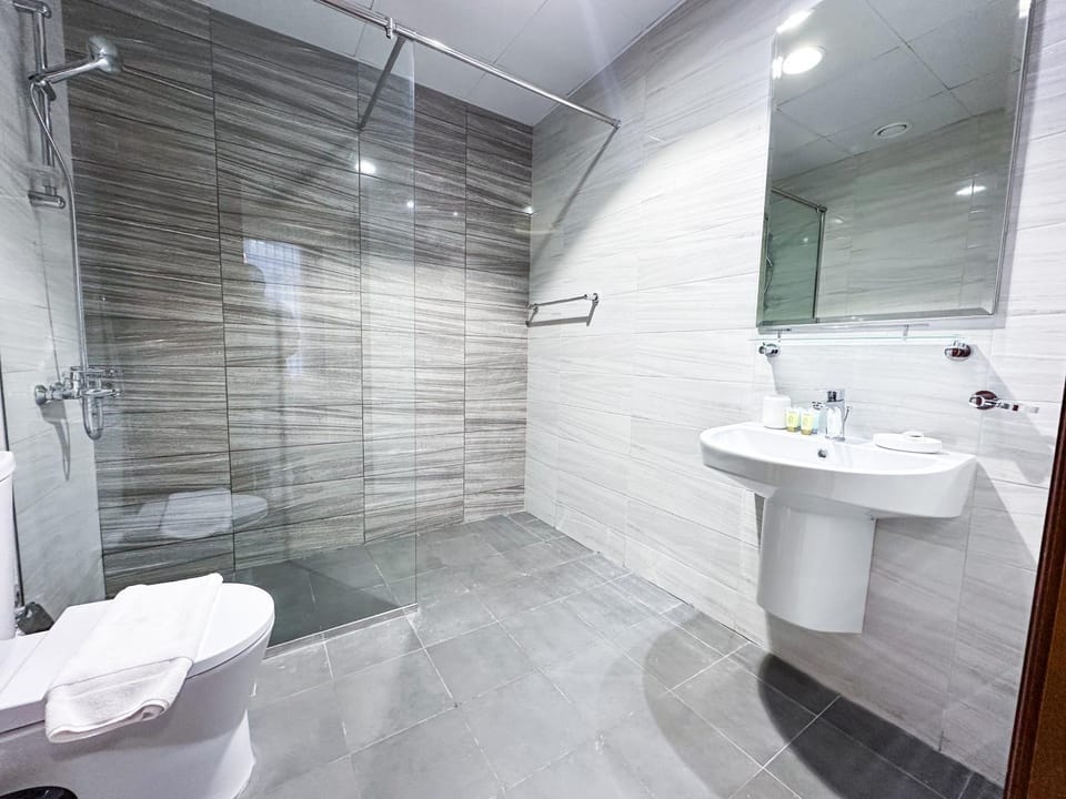 Shower, Toilet, Bathroom, towels