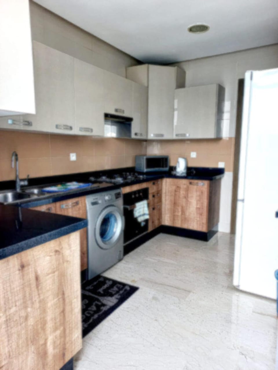 Kitchen or kitchenette, stove, kitchen