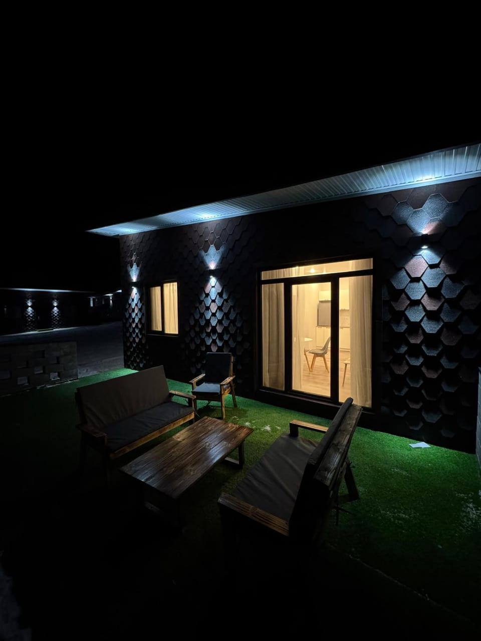 Property building, Night, Balcony/Terrace