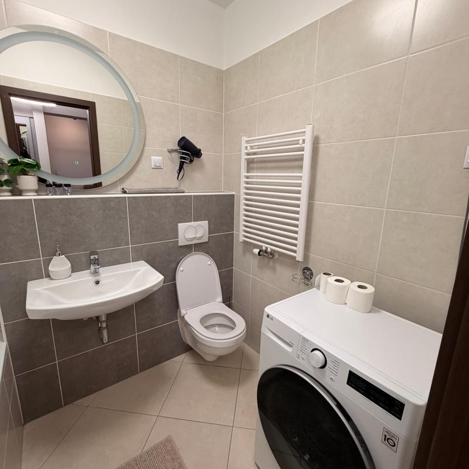 Toilet, washing machine