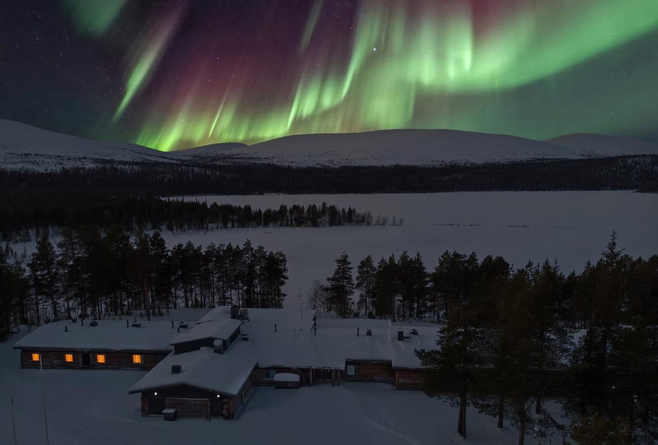 Night, Natural landscape, Winter