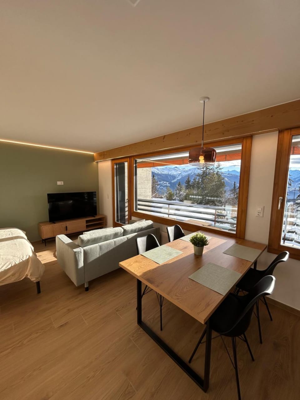 Studio moderne et cosy avec piscine et sauna Apartment in Crans-Montana