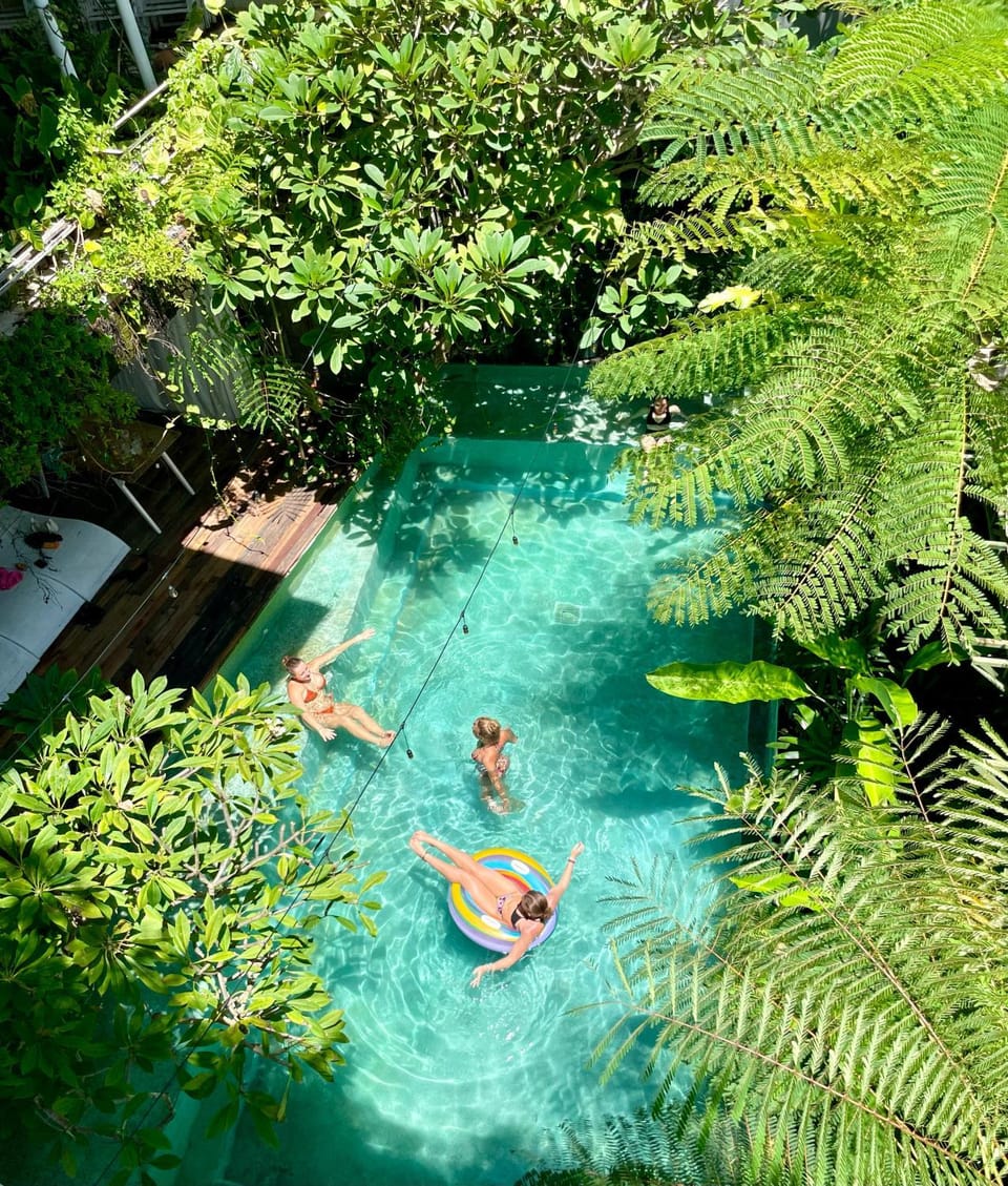Natural landscape, Garden, Pool view, Swimming pool