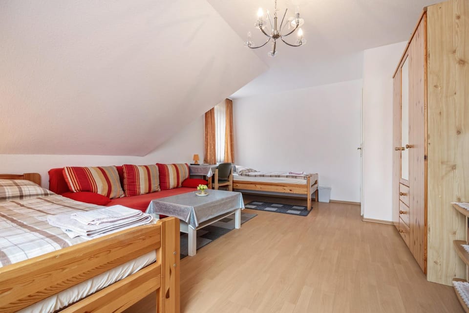 Property building, Living room, Bedroom