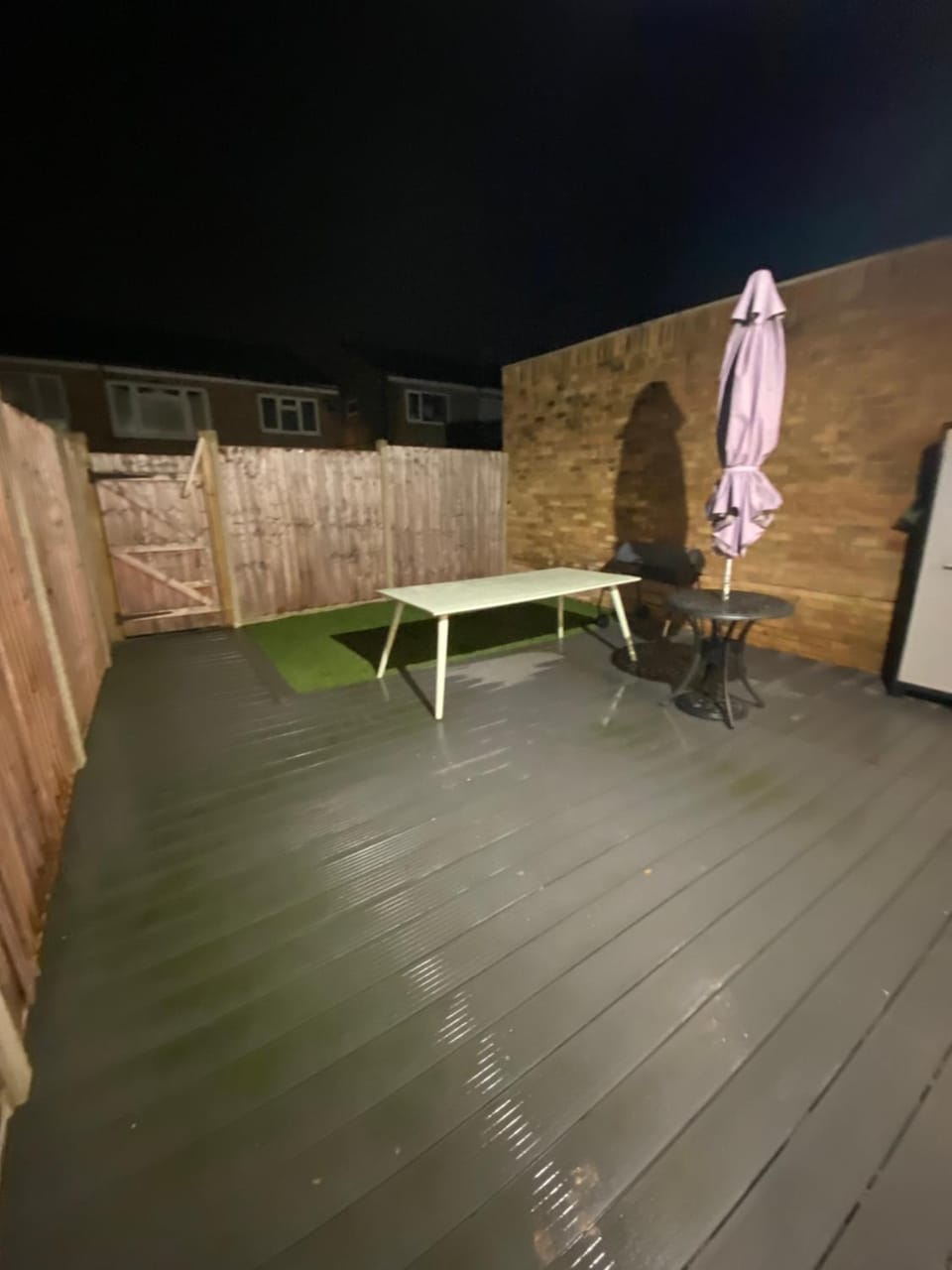 Night, Garden, Balcony/Terrace, sunbed