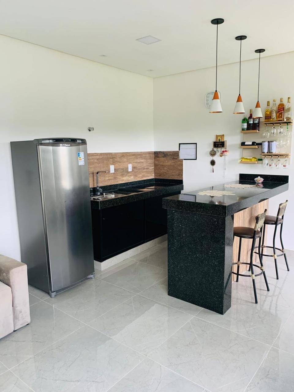 Kitchen or kitchenette, Dining area, stove