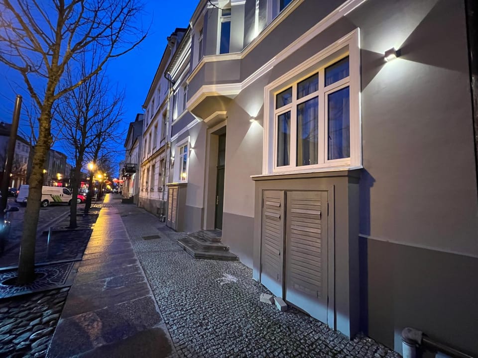 Property building, Night, Street view