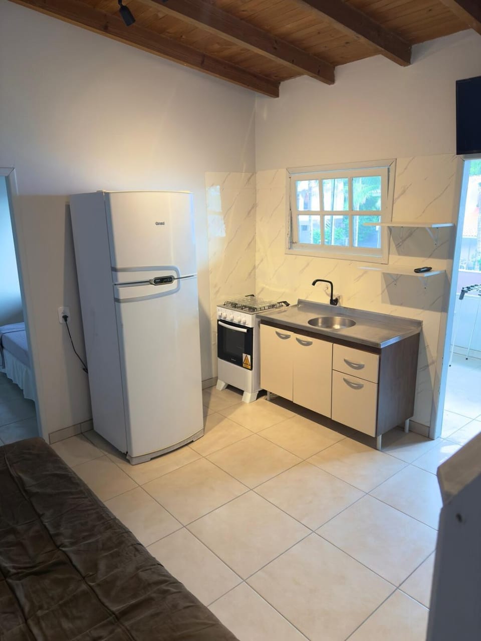 Kitchen or kitchenette, oven, stove