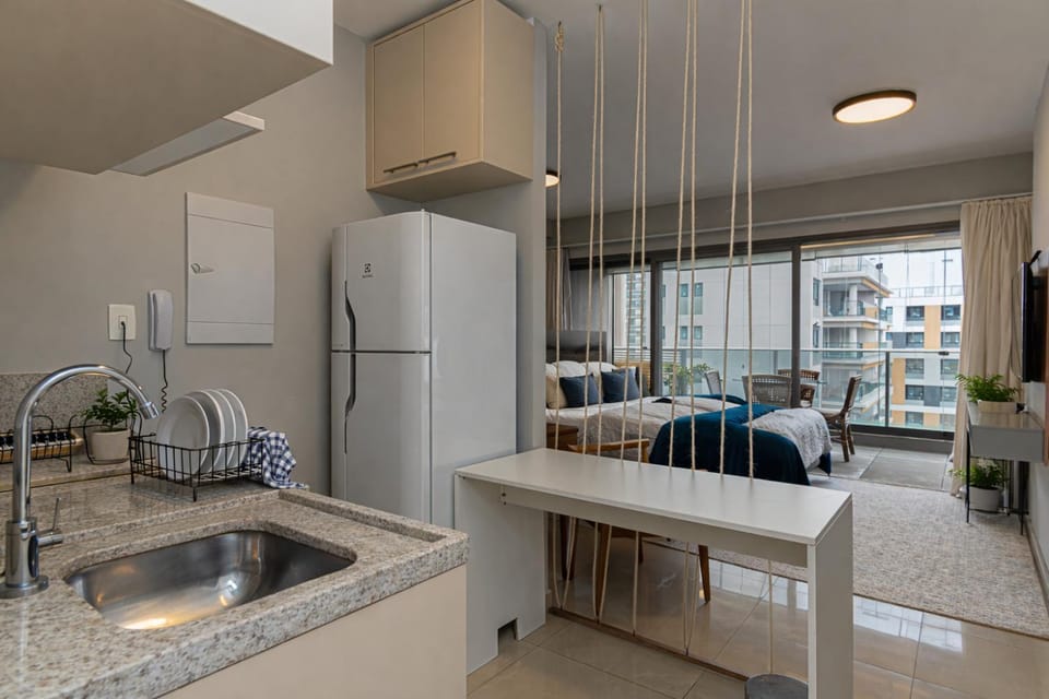 Navy Habitarte Brooklin - Vaga, Piscina, Academia Apartment in Sao Paulo City