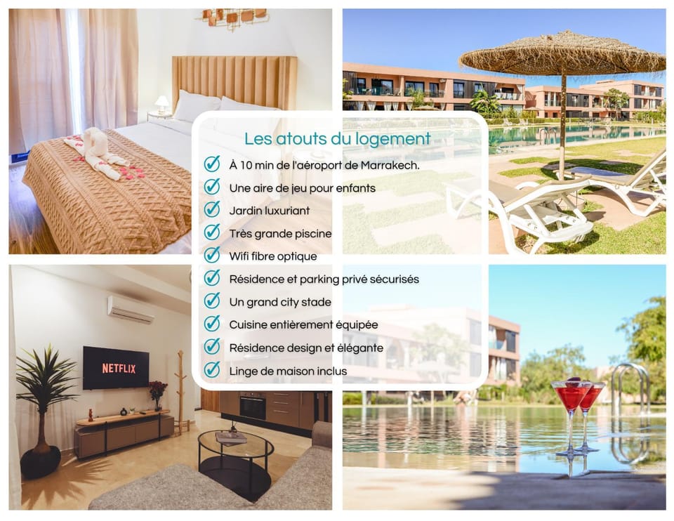 Eva cosy - Clim, Wifi, Jardin à 10min de l'Aéroport Apartment in Marrakesh