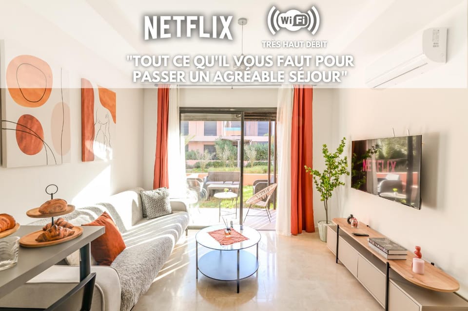 Maeva cosy - Clim, Wifi, Jardin à 10min de l'Aéroport Apartment in Marrakesh