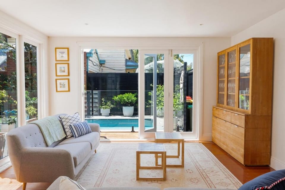Garden, Living room, Garden view, Pool view