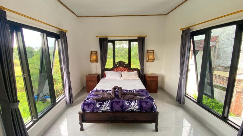 Bed, Photo of the whole room, Bedroom, Garden view, towels