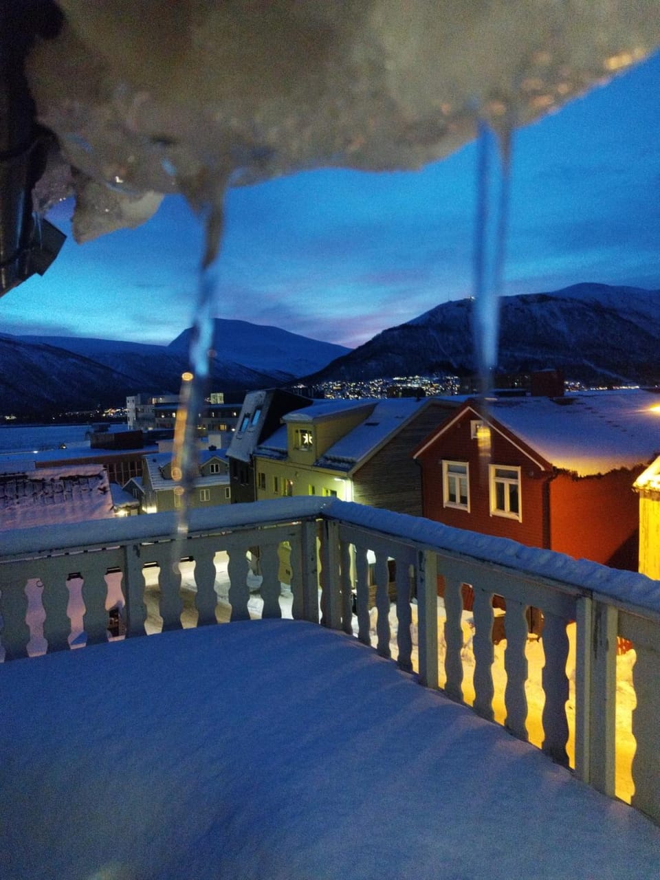Night, Natural landscape, View (from property/room), Balcony/Terrace, Mountain view