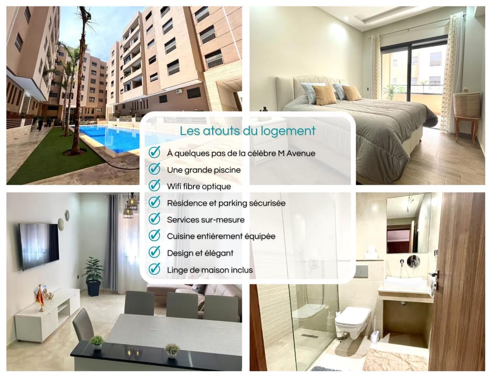 Mama cosy - Clim, Wifi, Piscine en centre ville Apartment in Marrakesh