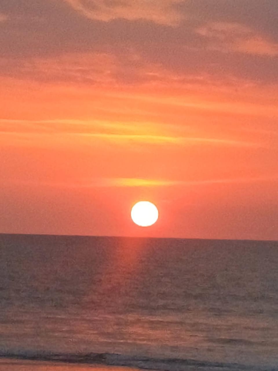 Beach, Sea view, Sunset