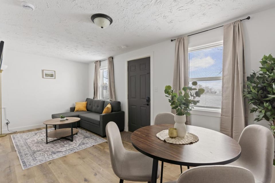 Facade/entrance, Living room, Seating area, Dining area